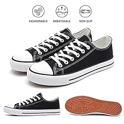 White Sneakers for Women Low Top Canvas Shoes