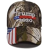 Besti Donald Trump 2020 Keep America Great Cap Adjustable Baseball Hat with USA Flag - Breathable Eyelets