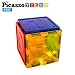 PicassoTiles PT27 Magnetic Building Blocks Alphabet Toy Set Magnet Tiles Construction Toys 3D Clear Color Stacking Block Toy STEM Playboard, Learning by Playing, Creativity Beyond Imagination