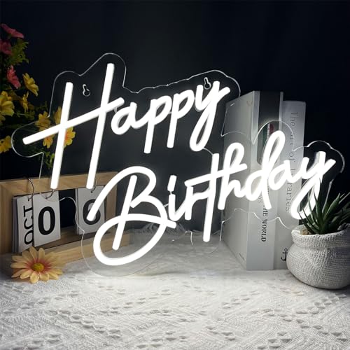 Happy Birthday Neon Sign