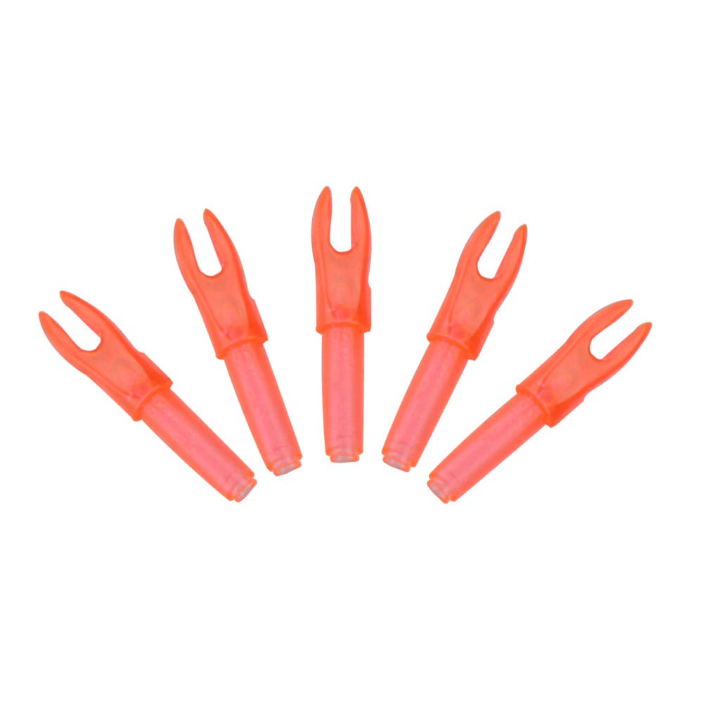ZSHJGJR 50pcs Archery Arrow Nocks Plasticnock Arrow Tails Replacement Nock for ID 4.2mm Insert Nock Pin Arrow Tails Archery Arrow Shaft End Accessories (Red)