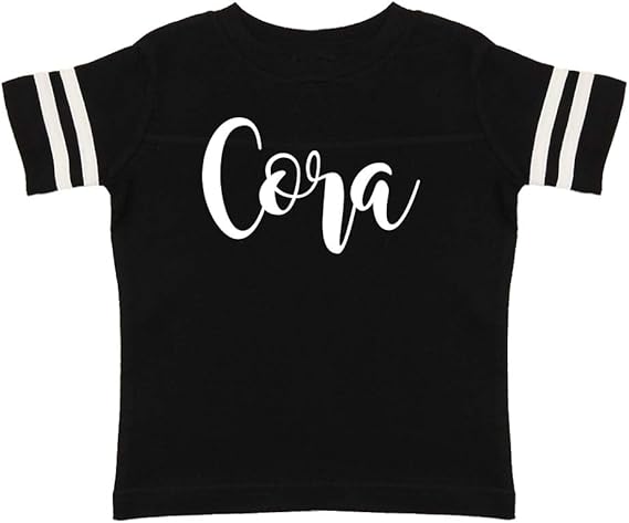 Amazon.com: Cora - Personalized Name Toddler/Kids Sporty T-Shirt: Clothing