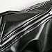 Moonwalk Men's Faux PU Leather Skinny Slim Fit Straight Leg Metallic Biker Pants Black