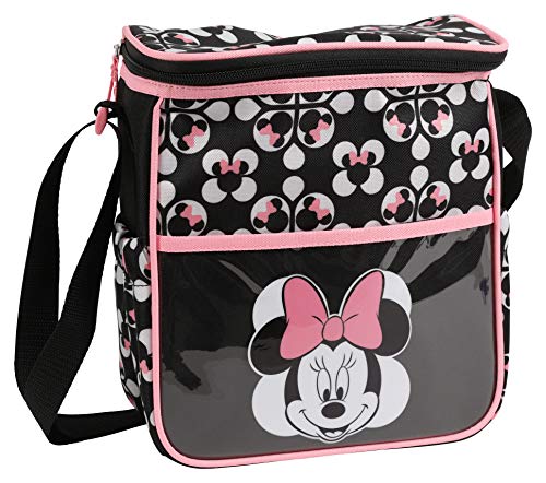 Disney Minnie Mouse Mini Diaper Bag, Geometric Minnie Print, Grey