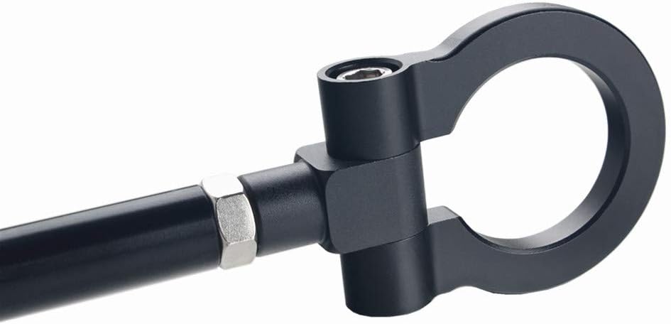 Black DEWHEL JDM Aluminum Track Racing Front Rear Bumper Car