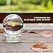 Spar.saa Crystal Solar System Crystal Ball with Crystal Stand
