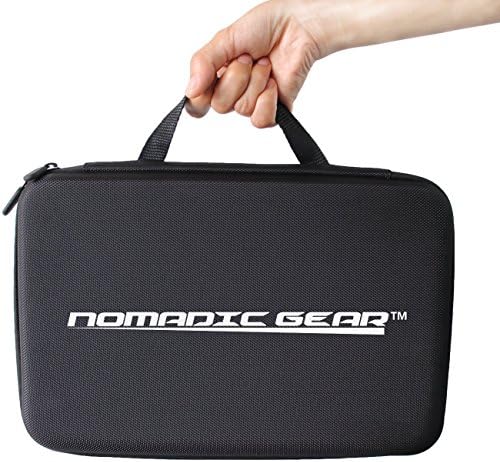 Nomadic Gear Large Carrying Case for GoPro, Sony Action Camera, Garmin, Ricoh Action Cam, SJCAM - Perfect for Travel and Storage - Versatile EVA Interior with Precise Fit Cut