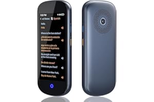 SKARA Language Translator Device No WiFi Needed 2024 AI Voice Translator Instant Two-Way 137 Language Translator 4" HD Online/Offline Photo Translation for Travel Business Learning(Lead Grey)