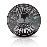 Miami Grind - THE BEST Chromium Herb Grinder - Pollen Catcher + Scraper + 4 Piece Spice Mill - The Only Food Mill on the Market With 50 Diamond Shaped Teeth for The Best Consistency. This Spice Mill Will Finally Give You The Results You've Been Looking For! (Black)