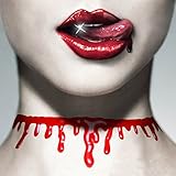Halloween Costumes Halloween Necklace Vampire Blood Choker Necklace Scary Halloween Party Favors Decorations Gifts Pack of 2