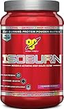 BSN ISOBURN, Lean Whey Protein Powder, Fat Burner for Weight Loss with L-carnitine - Strawberry Milkshake, (20 Servings)