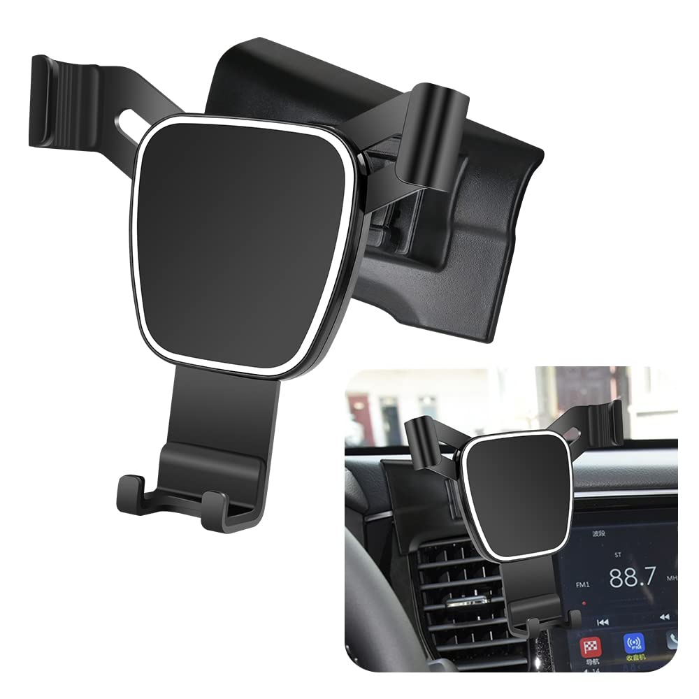 Photo 1 of LUNQIN Car Phone Holder for Mitsubishi Outlander 2014-2021 Auto Accessories Screen Navigation Bracket Interior Decoration Mobile Cell Phone Mount