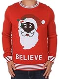 Christmas Sweater - Black Santa Sweater by Tipsy Elves