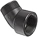 Banjo SL200-45 Polypropylene Pipe Fitting, 45 Degree Street Elbow, Schedule 80, 2