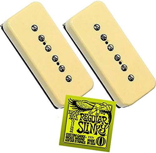 SEYMOUR DUNCAN Antiquity P90 Soapbar Cream Pickup Set w/ FREE Ernie Ball Strings