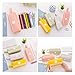 Beloca Pencil Case Large Capacity Student Stationery Pouch Pen Bag with Double Zipper Closure Office Pen Holder Organizer Stationery Bag Cosmetic Bag (Yellow)