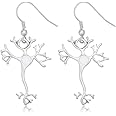 MANZHEN Science Jewelry Nerve Cell Dangle Earrings