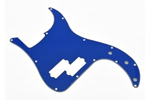 KAISH 13 Hole P Bass Style Pickguard PB Scratch Plate Bass Pickguard for USA/Mexico Precision P Bass Blue 3 Ply
