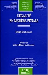 L' égalité en matière pénale
