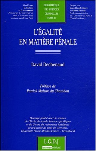 L' égalité en matière pénale