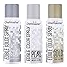 U.S. Cake Supply by Chefmaster Edible Spray Cake Decorating Color Metallic Theme 3-Pack - 1.5 ounce Cans (Gold, Silver, Pearl)