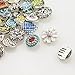 Soleebee HJ011 Mixed Random 18-20mm Alloy Rhinestones Snap Buttons Jewelry Charms (Pack of 20)