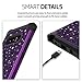 Casetego Compatible with Galaxy Note 8 Case,Glitter Sparkle Bling Three Layer Heavy Duty Hybrid Sturdy Shockproof Protective Cover Case for Samsung Galaxy Note 8,Shiny Purple