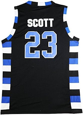 Mens Nathan Scott 23 Ravens Basketball Jersey Stitched Sports Movie Jersey Black