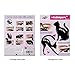 Wisdompark 4 Piece Cat Eyeliner Stencil, Matte PVC Material Repeatable Use Eyeliner Template Plate For Everyone from Beginner to Professionals, Type A