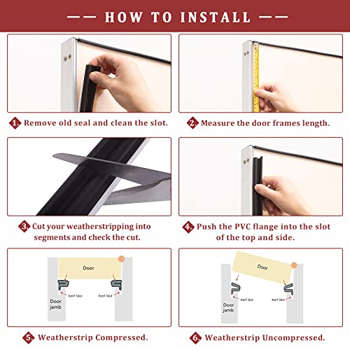 50 Feet Door Weather Stripping VShaped "Q" Foam Kerf Weather Stripping
