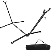ONCLOUD 9 FT Hammock Stand Only, Heavy Duty Adjustable Indoor Outdoor Space Saving Steel Stand with Carrying Case, Universal