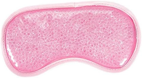 Ayygift 1Pcs Unique Plush Hot Cold Therapy Beads Gel Eye Mask (Pink)