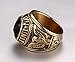 VNOX United States Navy Rings,Marine Corps,USMC,Stainless Steel Gold Plated Black CZ Stone,Size 10