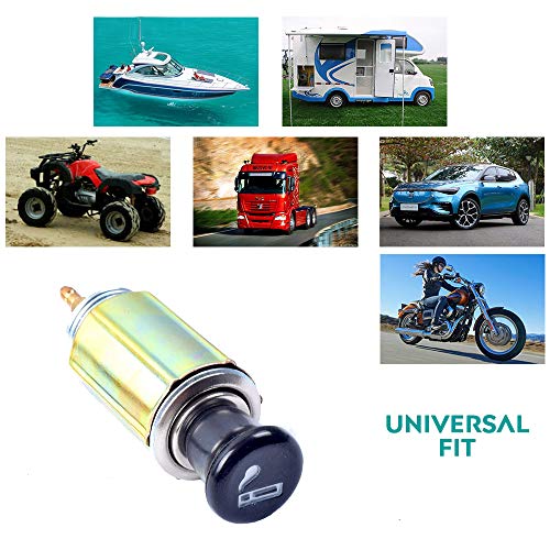 BREADEEP Car Cigarette Lighter DC 12V, Universal Auto Cigarette Lighter Replacement Socket Plug for Car, Boat, Truck, RV, ATV - Thumbnail 4
