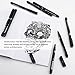 Sipa 8-Piece Ultra Fine Black Ink Pen Set, Fine Line Drawing Pen for Illustration, Sketching, Drawing, Writing, etc.-Lightwish