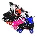Scale Sports Adjustable Blue Quad Roller Skates for Kids Large Sizes for Ladies Teens