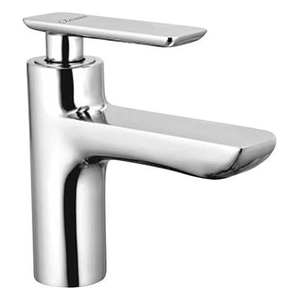 Oleanna Golf Brass Pillar Cock for Wash Basin and Sink Tap (Disc Fitting | Quarter Turn | Form Flow) Chrome