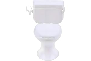 1:12 Scale Miniature Bathroom Toilet, Realistic Dollhouse Furniture for DIY Crafts, Dioramas and Architectural Models