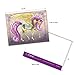 The Best Card Company - 10 Blank Note Cards for Kids (4 x 5.12 Inch) - Fun Mythical Fantasy Cards, Assorted Greetings Boxed - Unique Unicorns AM6294OCB-B1x10