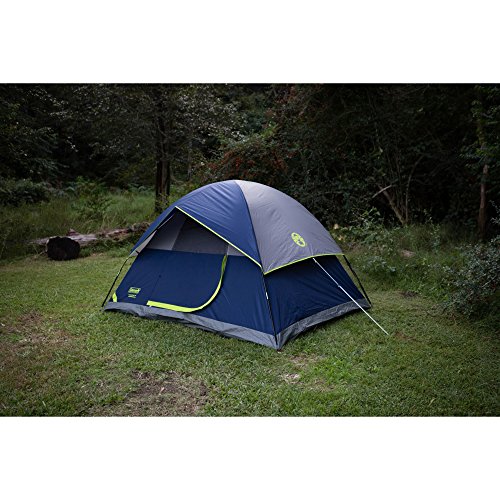 Coleman Sundome 4Person Dome Tent, Navy/Grey Camping Companion