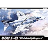 1/48 USN F-4J VF-84 Jolly Rogers 12305 with 3 Lifelike Pilot Figures - Plastic Model Kit