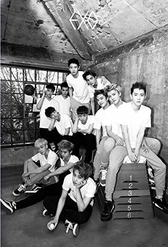 O-66099 EXO Group K-pop Music, Korean Boy Band Poster - Rare New - Image Print Photo