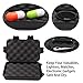 LeBeila Anti-Pressure Shockproof Box - Small Pelican Waterproof Container Plastic Dry Storage Boxes with Foam Floating Survivor Tool Kit Dry Case for Outdoor Fishing Camping Boating Accessory (Black)