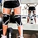CompressionDR Neoprene Knee Sleeve - 7mm Neoprene Compression Knee Sleeve for Women and Men Knee Support for Weightlifting, Powerlifting, Squats - Black/Large