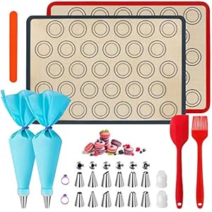 WeChip siliconen bakmat,macaron bakmat,decoreren tool bakken accessoire,bakbenodigdheden-anti-aanbak mat voor macaron…