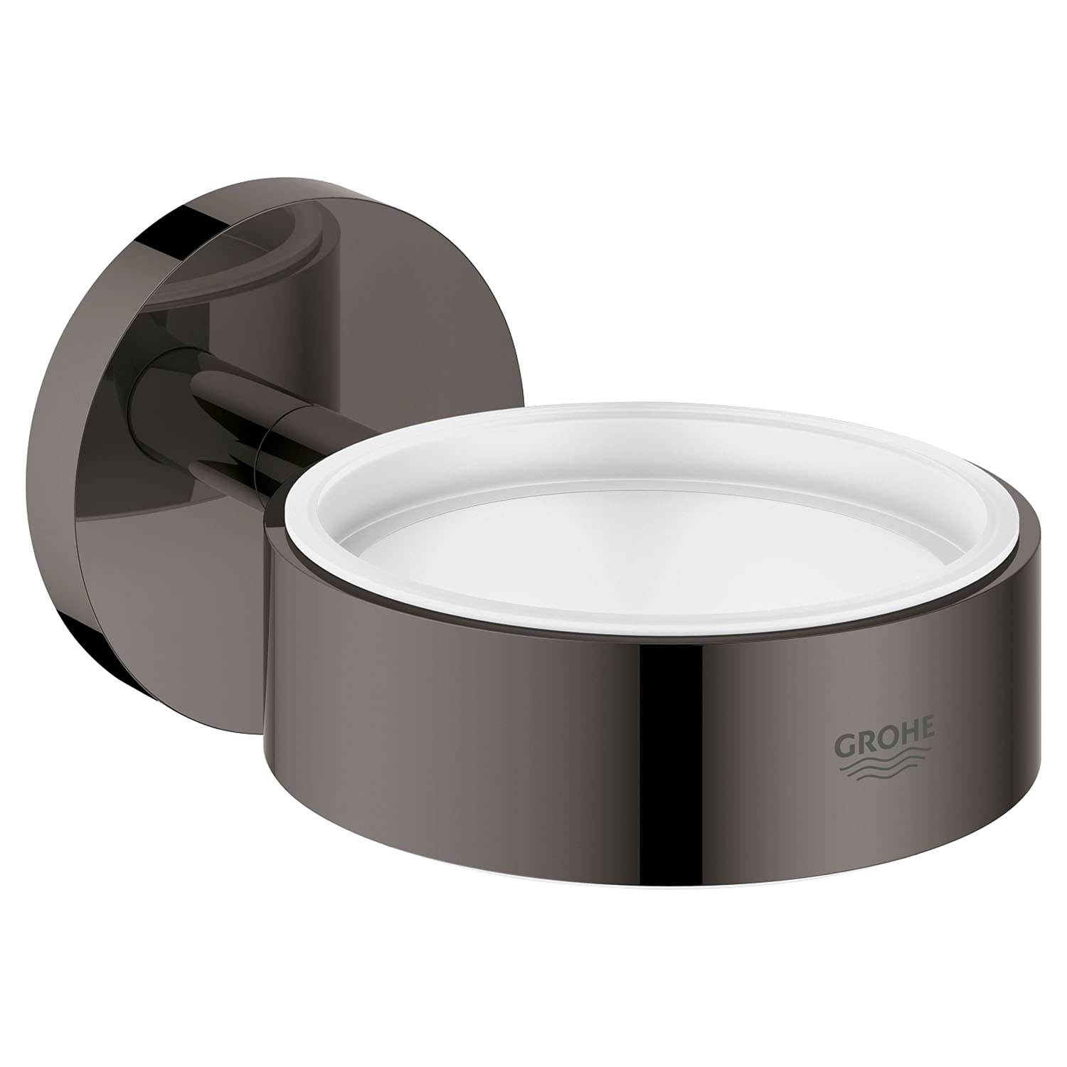 GROHE Essentials New Glass/Soap Dish Holder Hard Graphite 40369A01