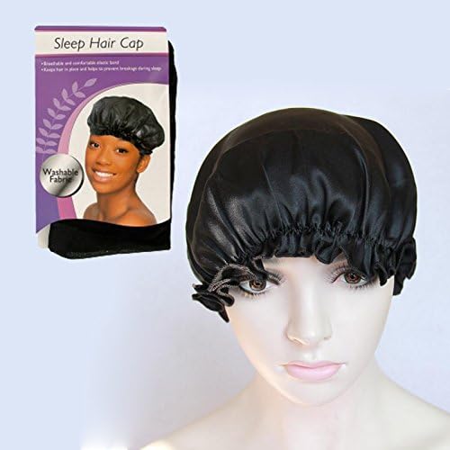 Sleep Hair Cap Satin Edge Cover Bonnet for Hair Beauty