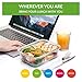 Glass Food Storage 2-Compartment Containers - Divided Meal Prep Lunch Boxes - 3-Pack - Microwave, Freezer, Dishwasher Safe - Airtight Lids, Portion Control Set, 3 x 32 Oz