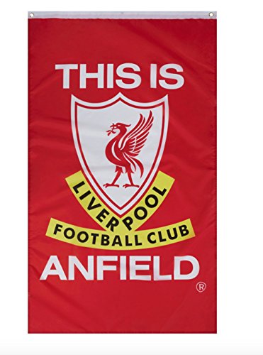 Liverpool football club this is anfield soccer fan flag