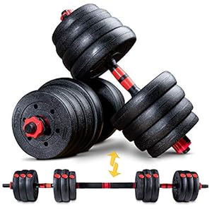 SPORTSTECH 2 in 1 innovatie halterset AH150 | korte halters & lange halters & lange halters | halters van 20kg, 30kg…